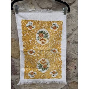 Vintage cannon yellow and gold rose hand towel